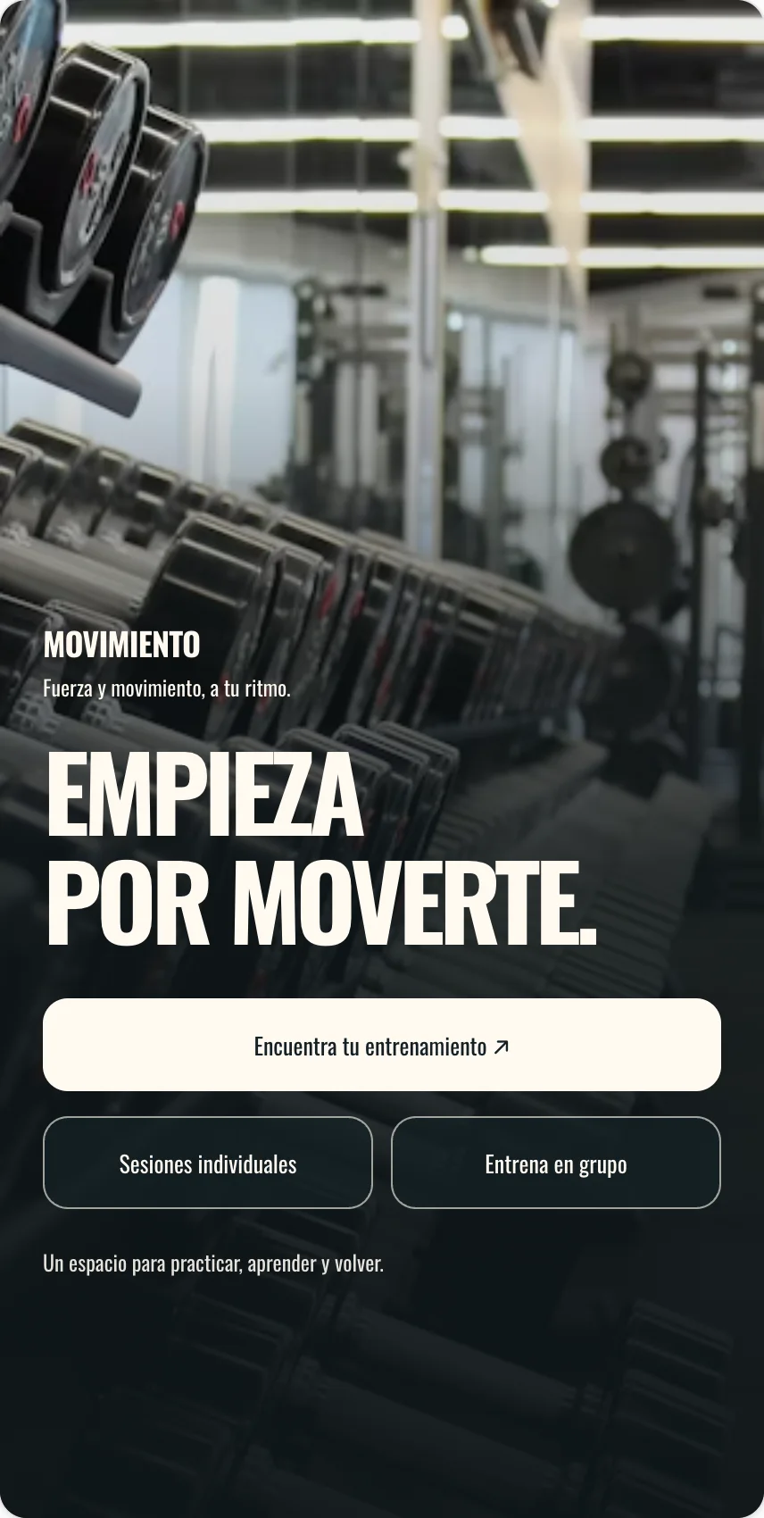 Entrena Conmigo — Portada