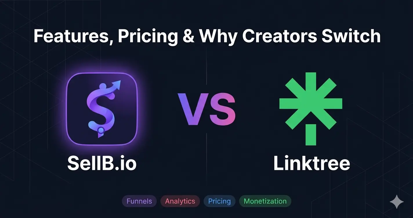 SellB.io vs Linktree 2026: Recursos, Preços e Por Que Criadores Estão Migrando