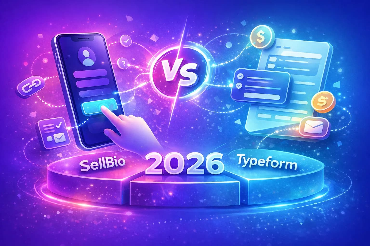 SellBio vs Typeform 2026: Seu Link na Bio Substitui Formulários
